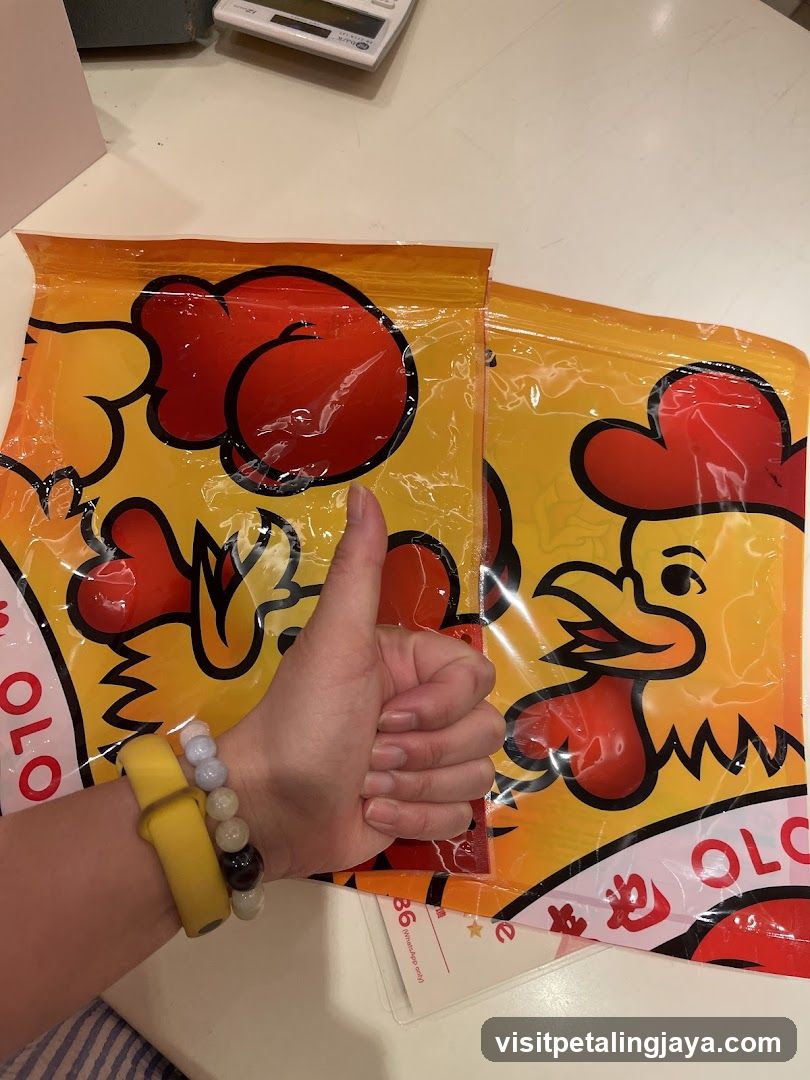 Chicken Packaging with Thumbs Up