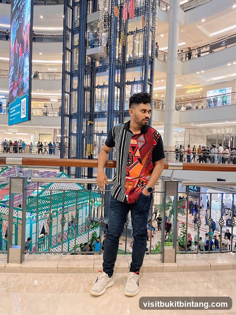 Man in a Shopping Mall