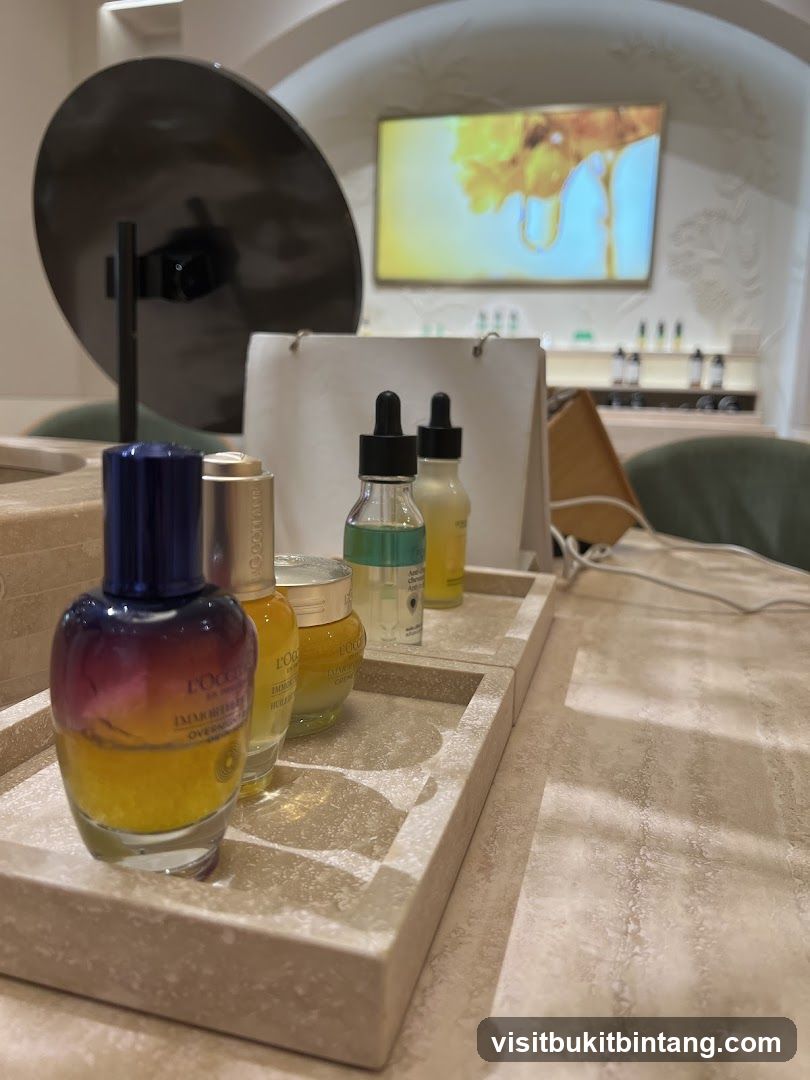 Skincare Products Display