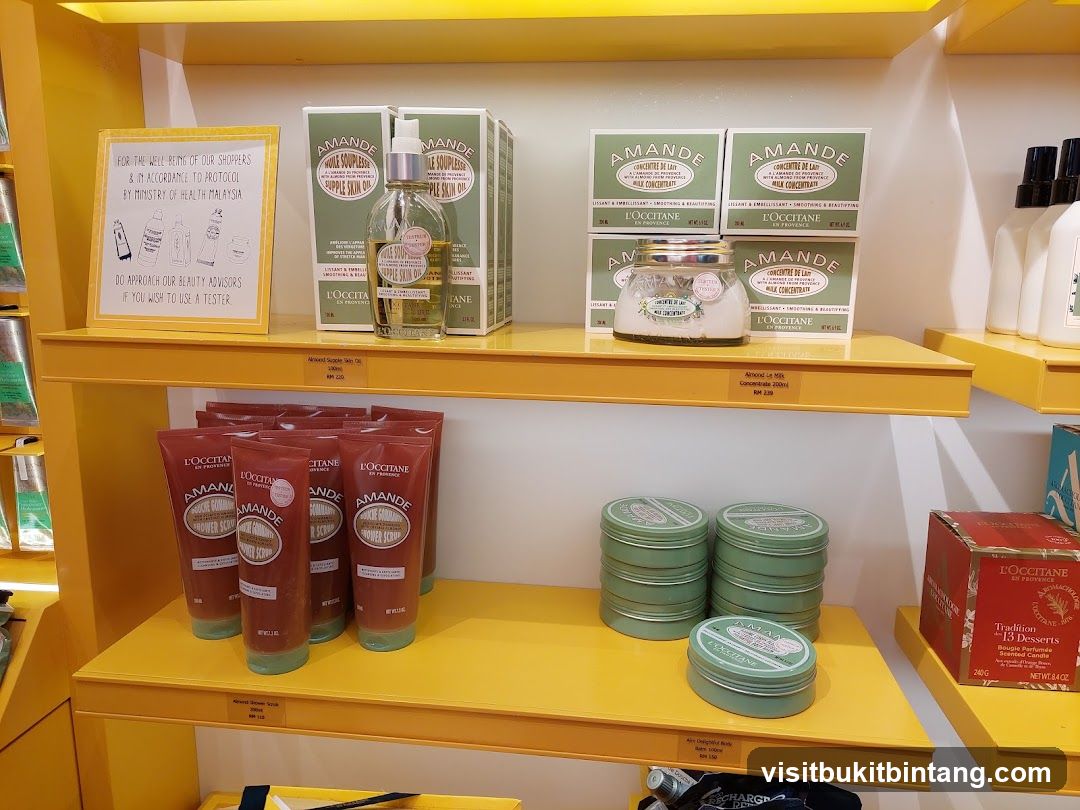 L'Occitane Products Display