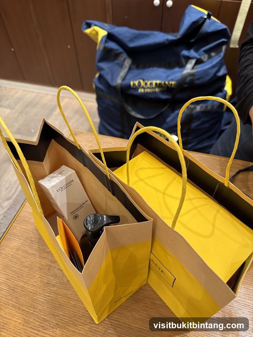 L'Occitane Shopping Bags