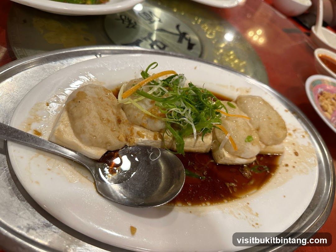 Steamed Tofu with Fish Paste