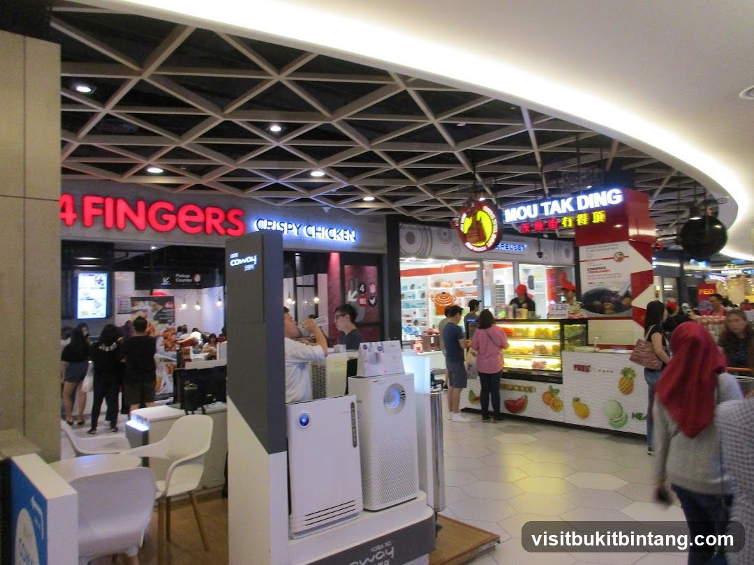 Food court with multiple eateries
