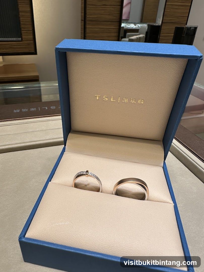 Two rings in a jewelry box