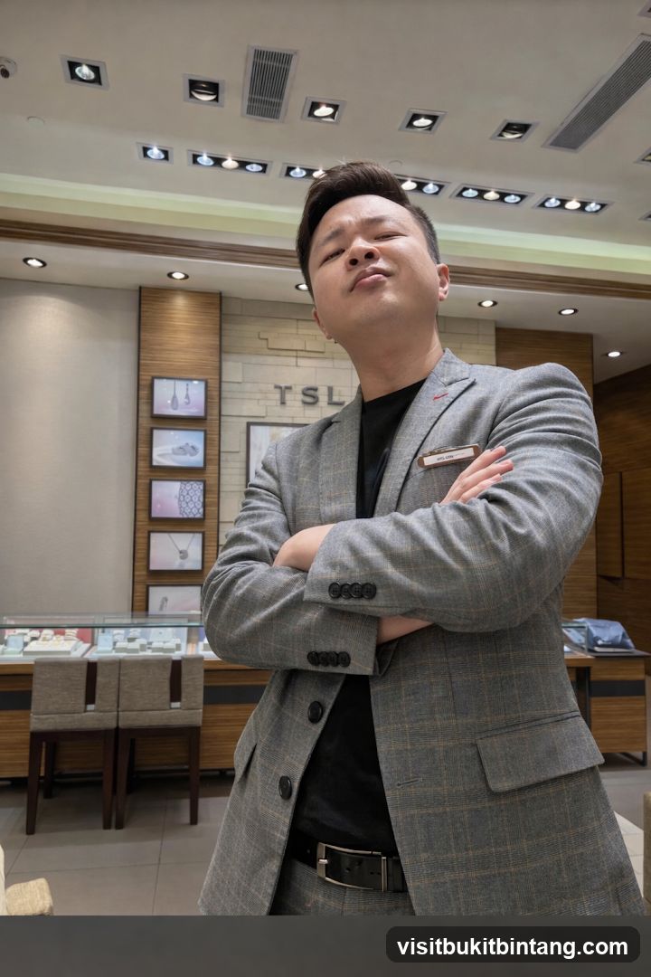 Man in a Suit in a Jewelry Store