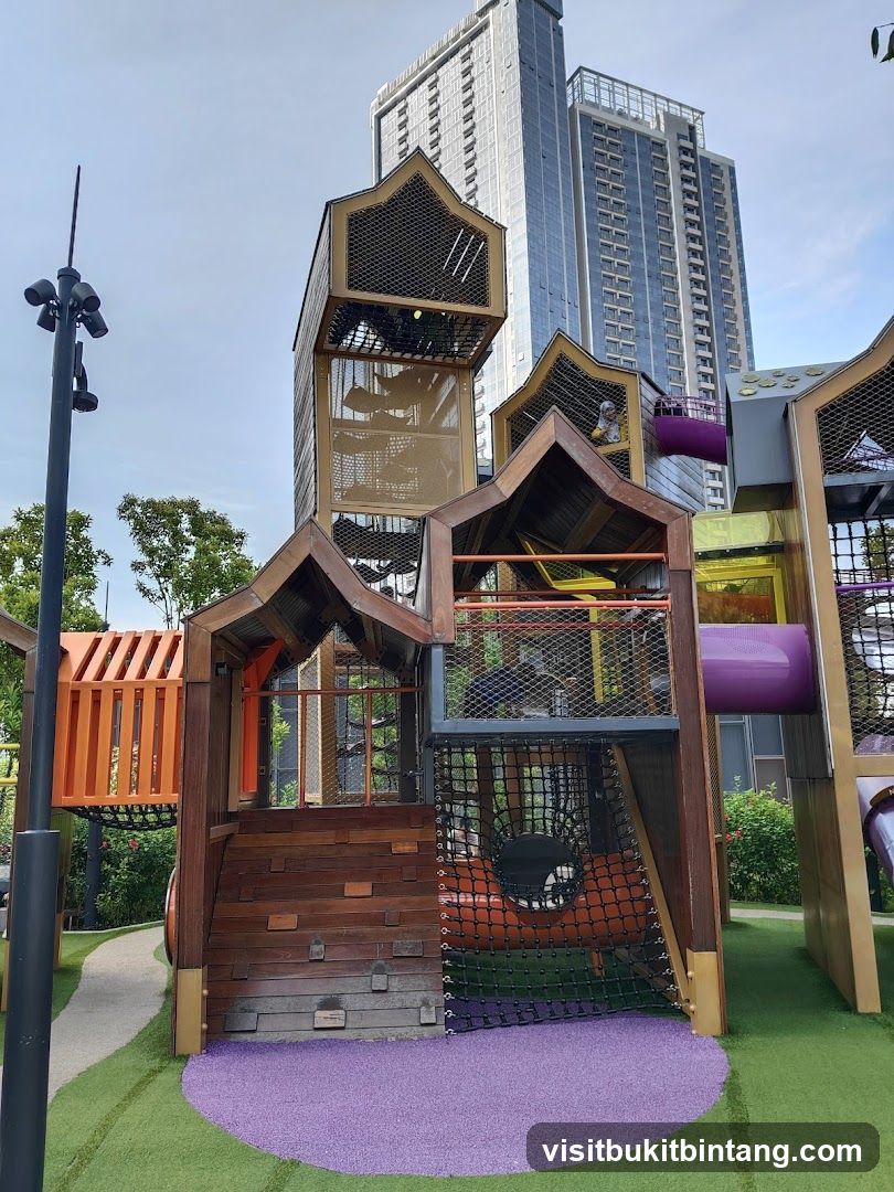 Modern Playground with City View