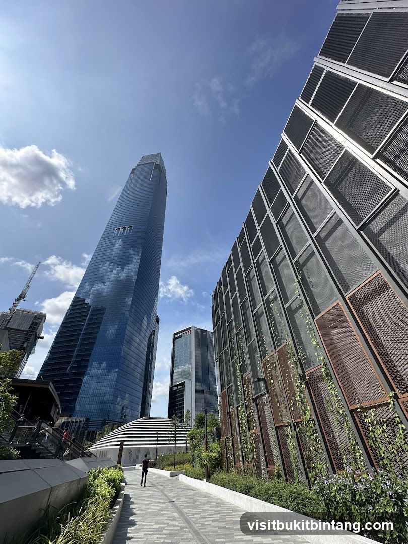 Modern Cityscape with Tall Buildings and Greenery