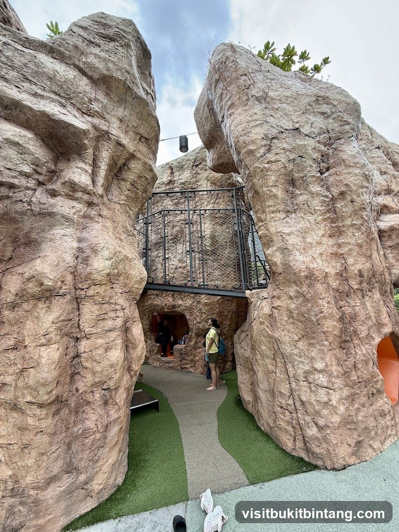 Artificial Rock Formation with Walkway