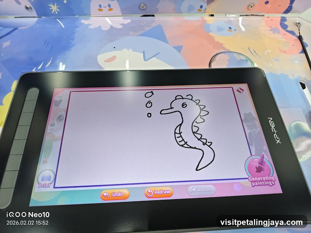Seahorse Drawing on XP-PEN Tablet