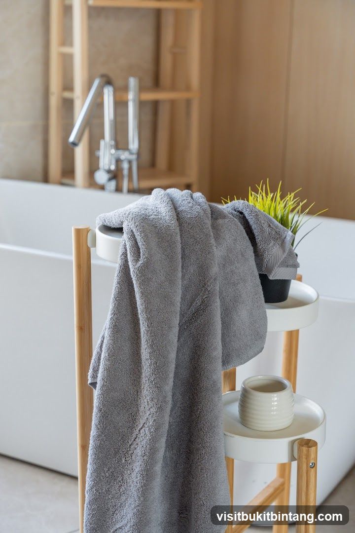 Bathroom Towel Display