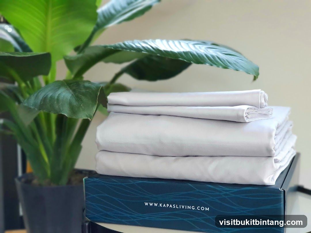 Stack of Light Gray Sheets on a Box