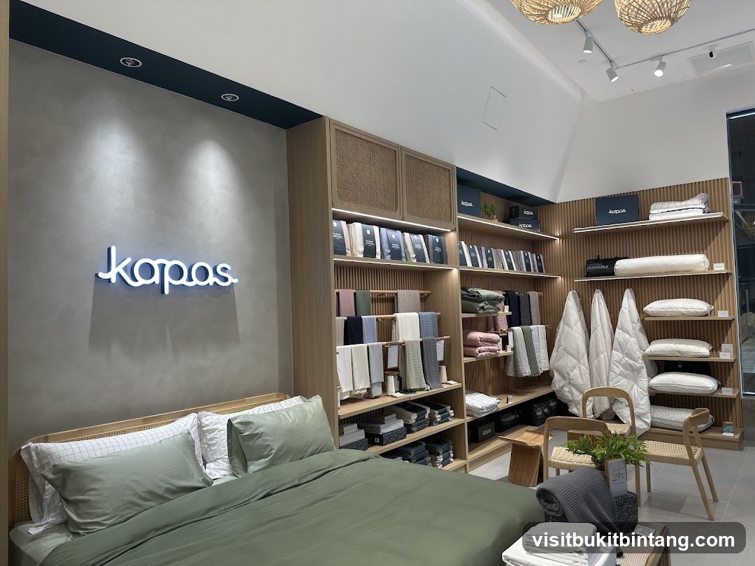 Bedroom Display with "kapas" Neon Sign