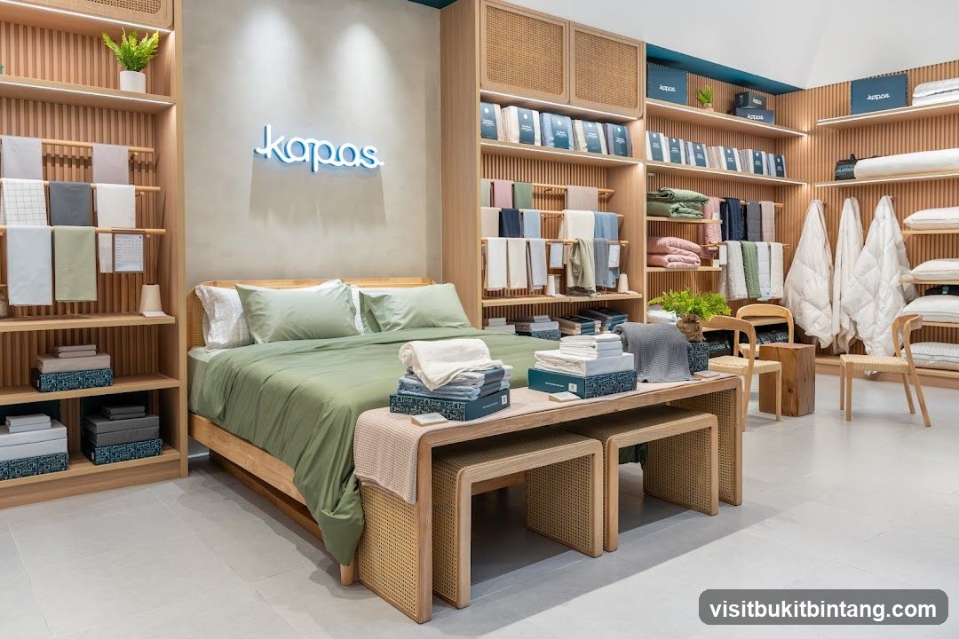 Bedroom Display with Bedding and Furniture