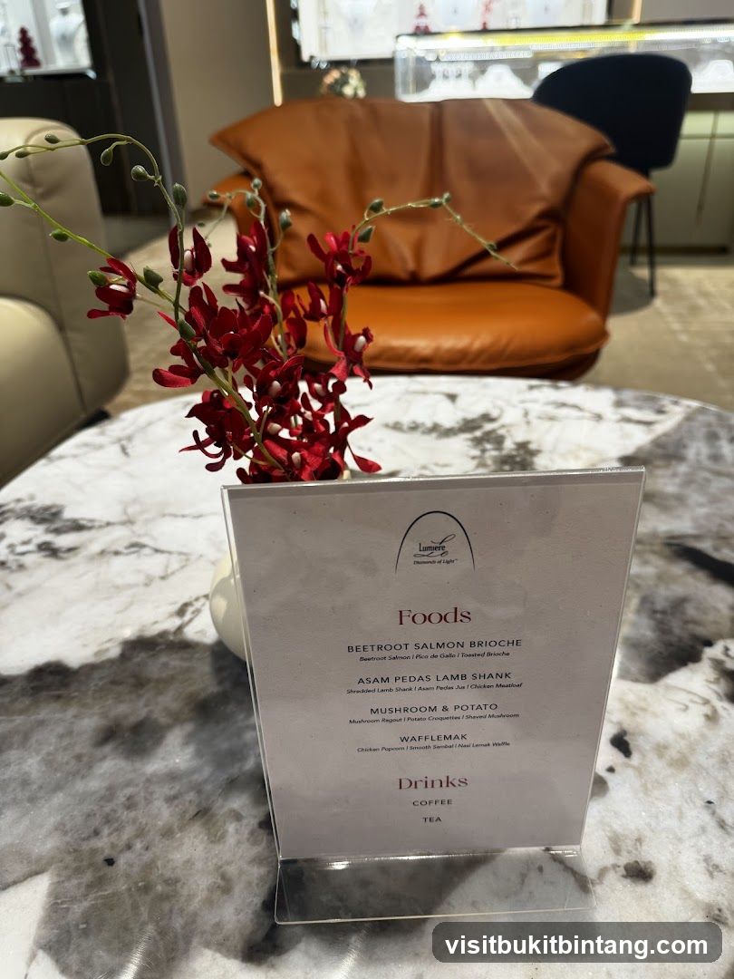 Lumiere Foods Menu
