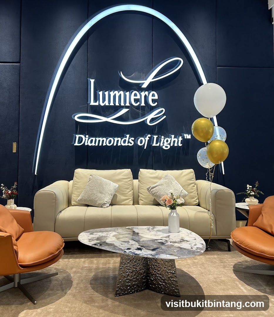 Lumiere Diamonds of Light Lounge Area