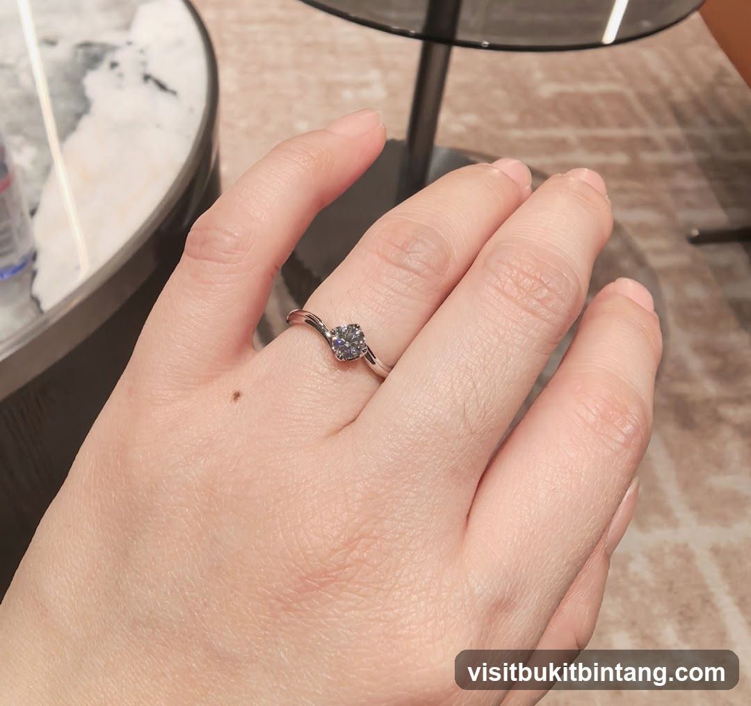 Diamond Ring on Hand