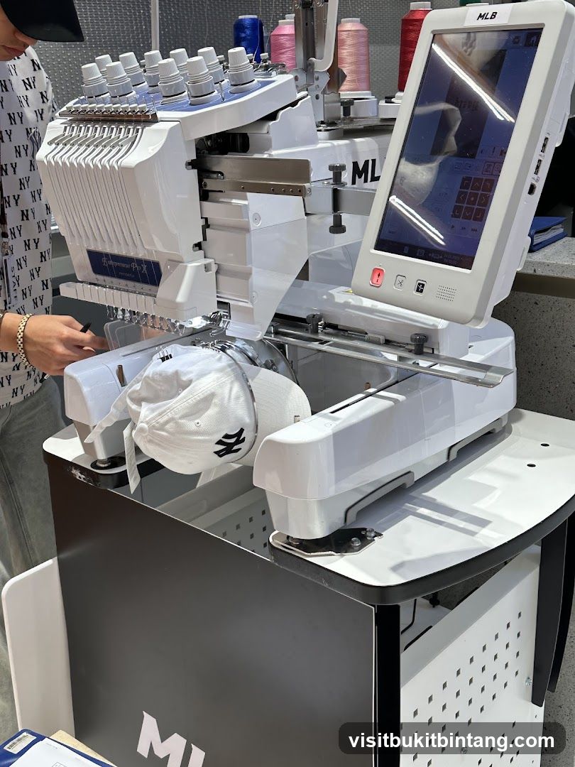Embroidery Machine with Cap