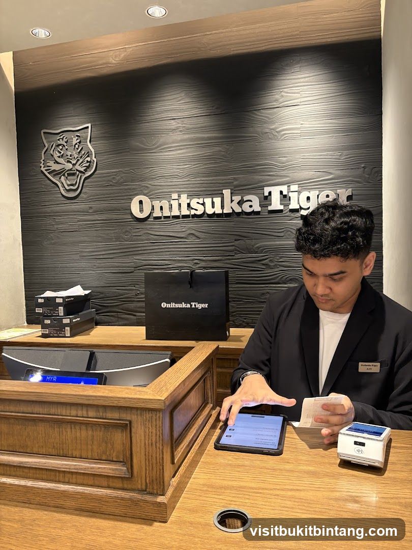 Onitsuka Tiger Store Counter