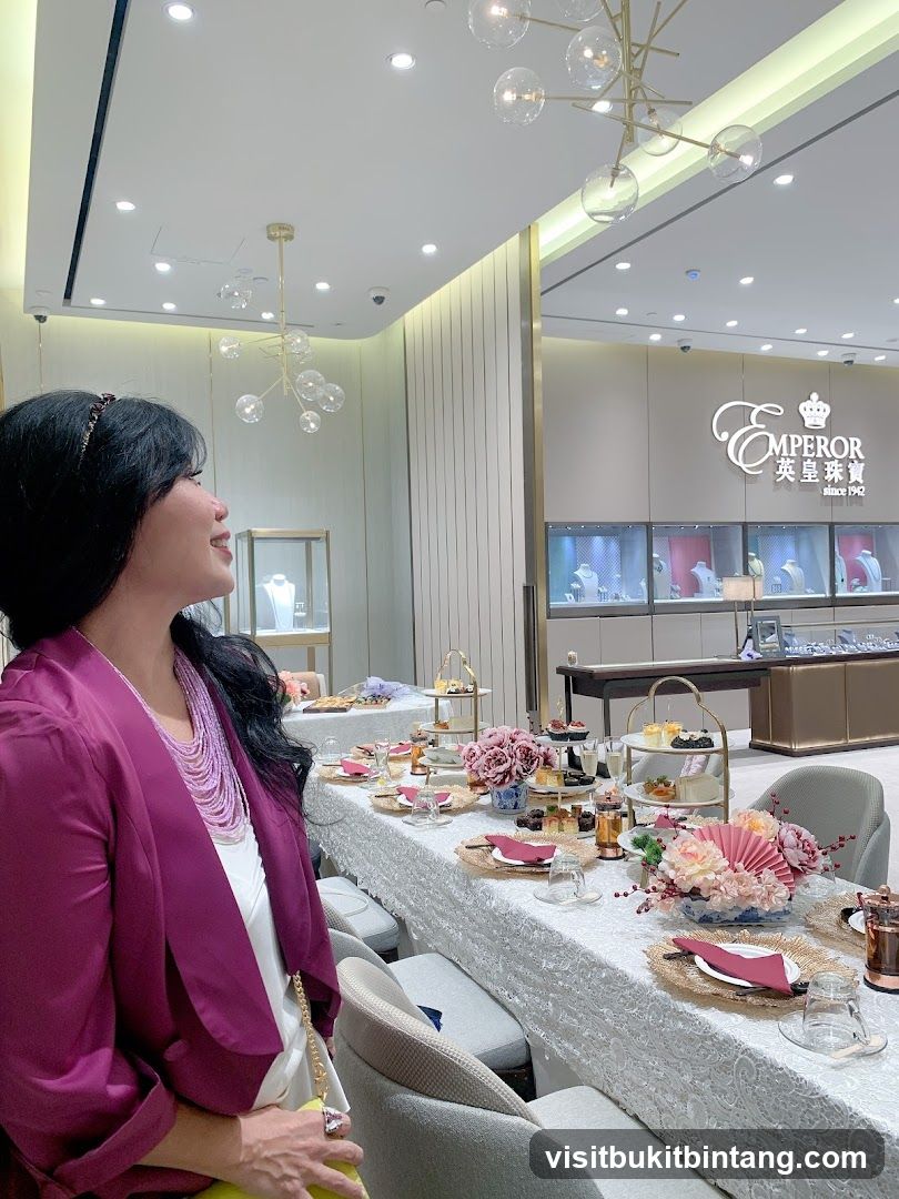 Afternoon Tea Setup in a Jewelry Store