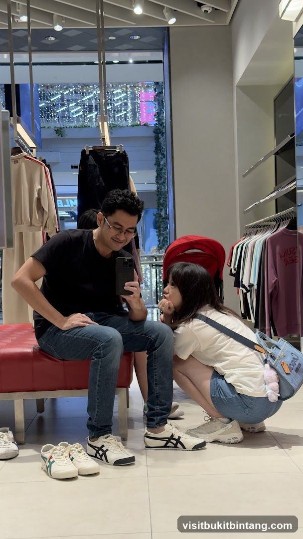 Couple Taking a Selfie in a Store