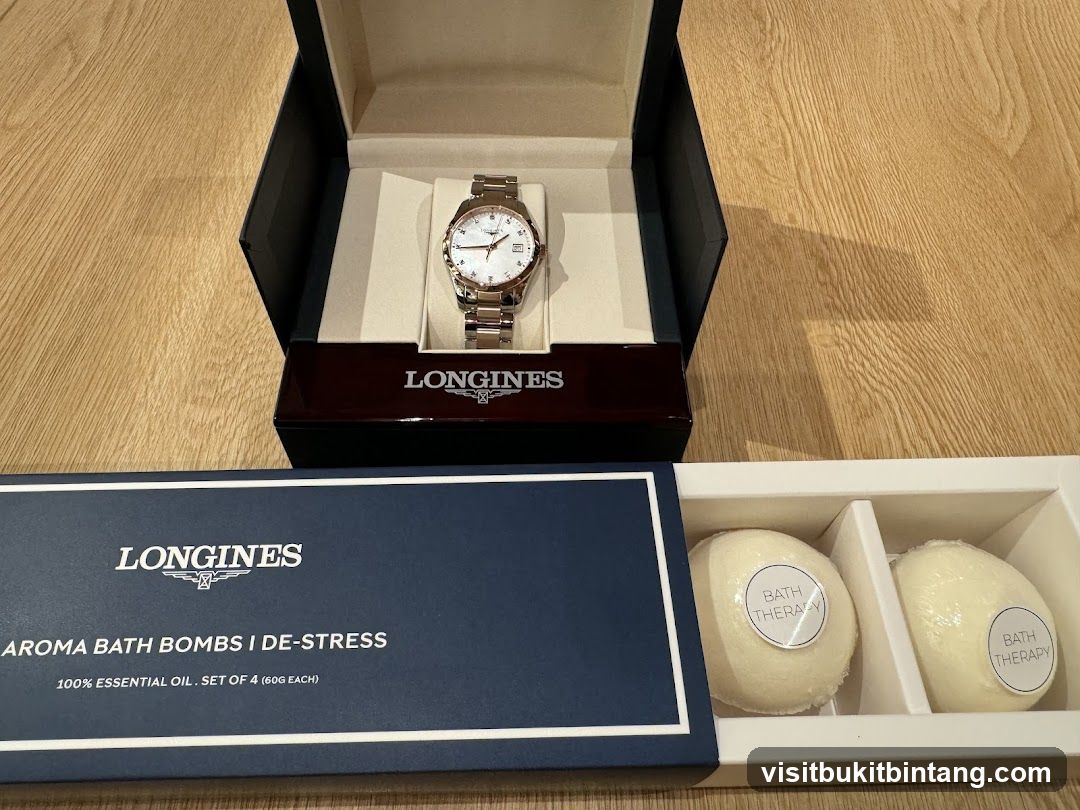 Longines Watch and Bath Bombs
