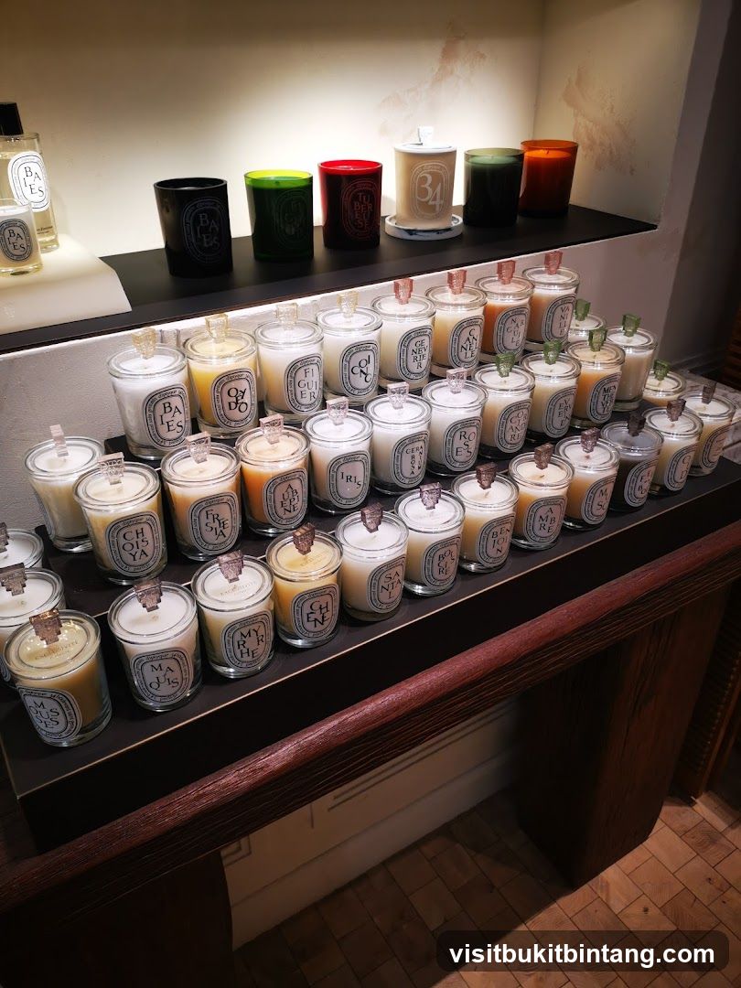 Candles on Display