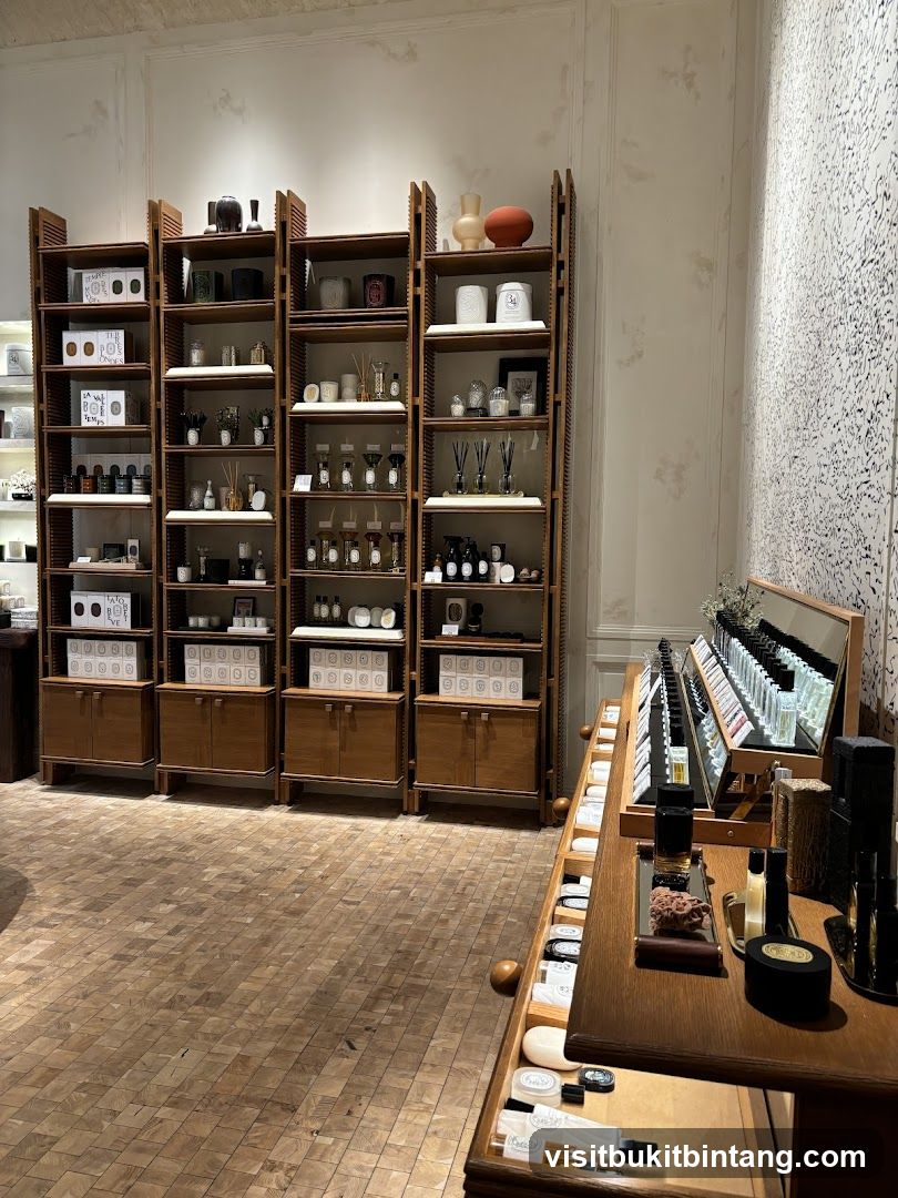Interior of a store with shelves of products