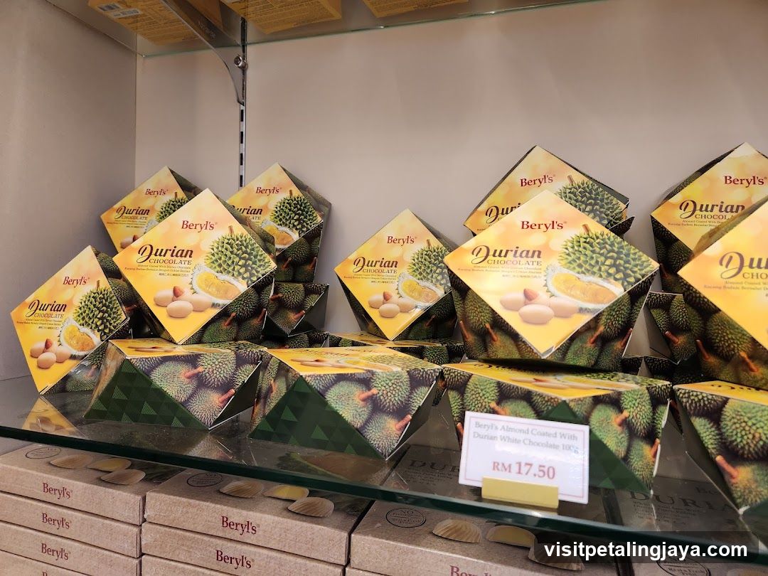 Beryl's Durian Chocolate Display