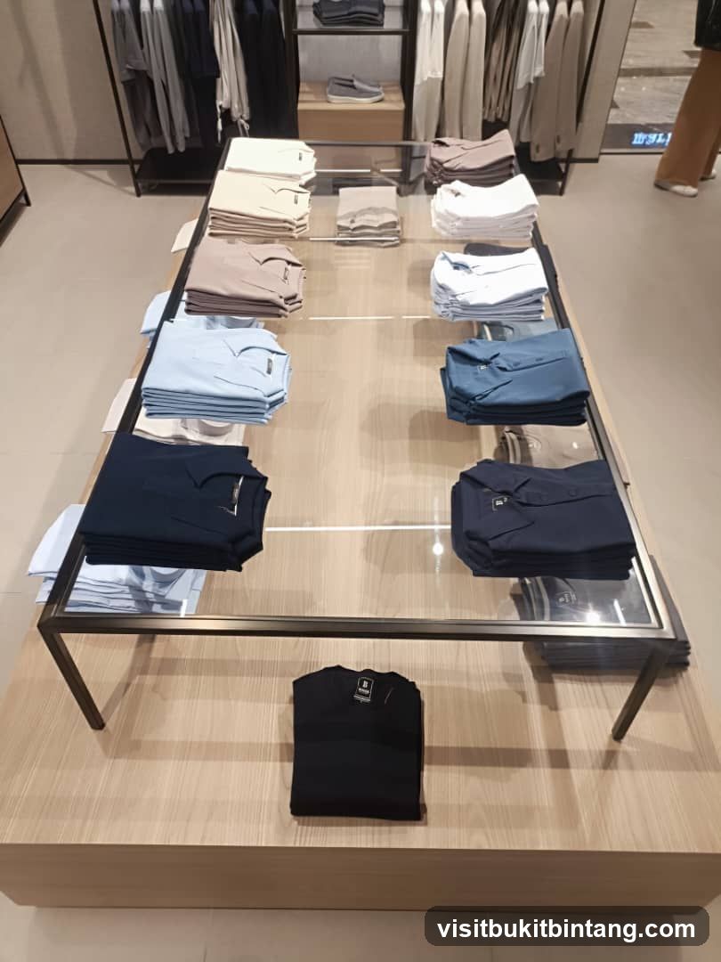 Folded Shirts Display