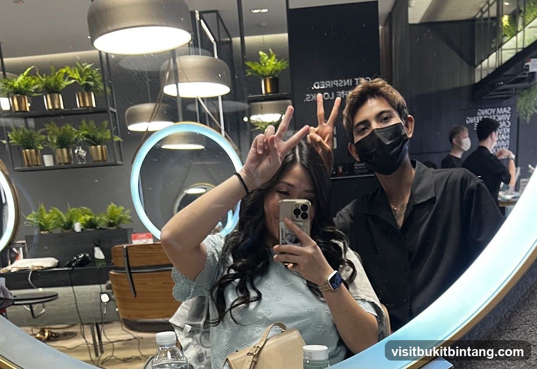 Salon Interior with Customers