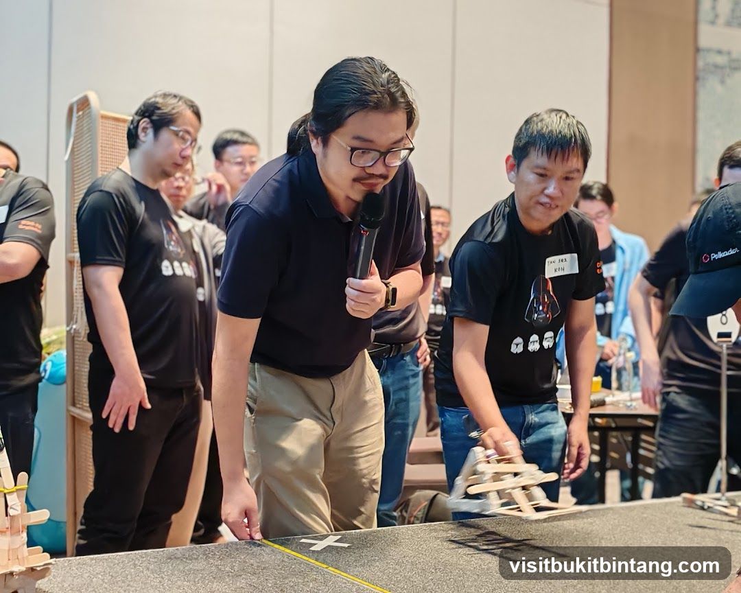 People participating in a competition