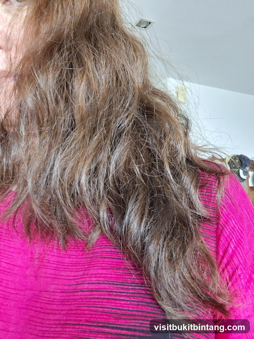 Woman with long brown hair