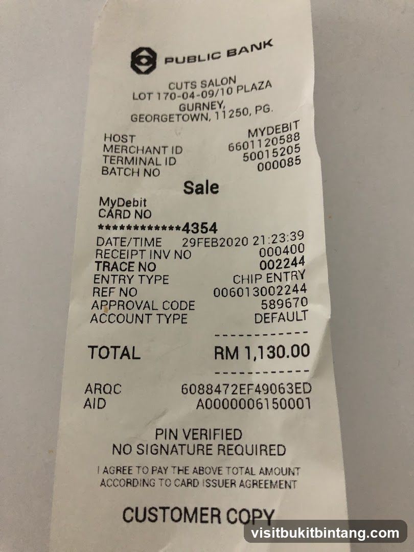 Sales Receipt