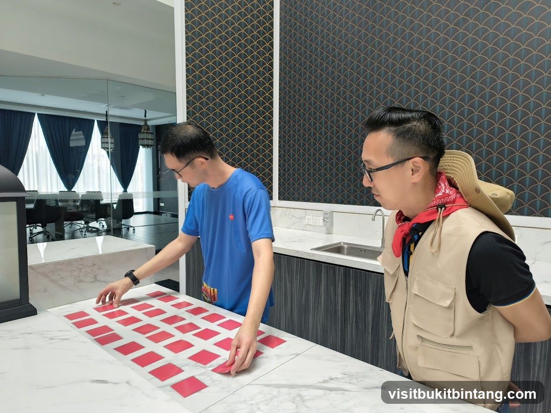 Two men playing a card game