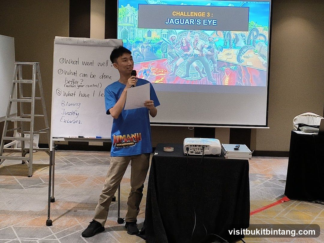 Presentation with Jumanji theme