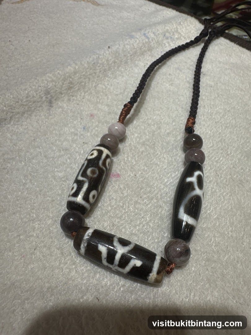Tibetan Dzi Bead Necklace