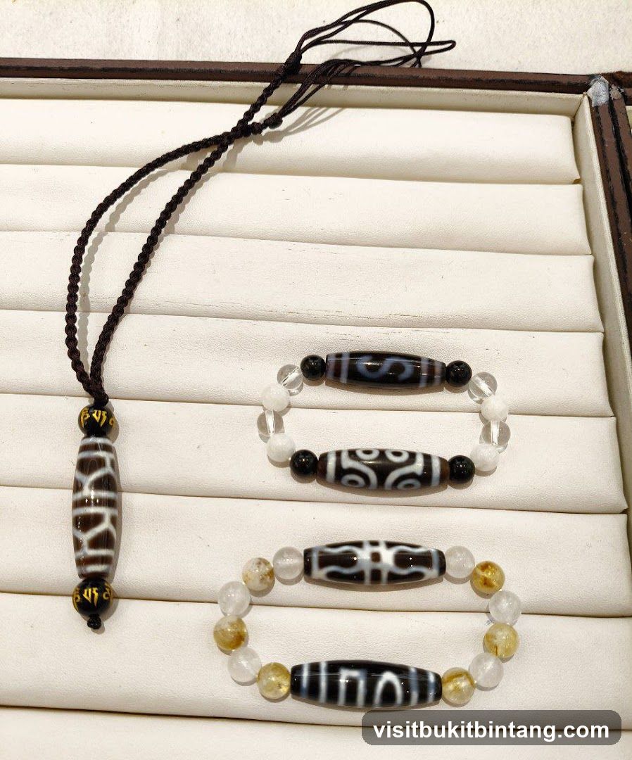 Tibetan Dzi Beads Jewelry