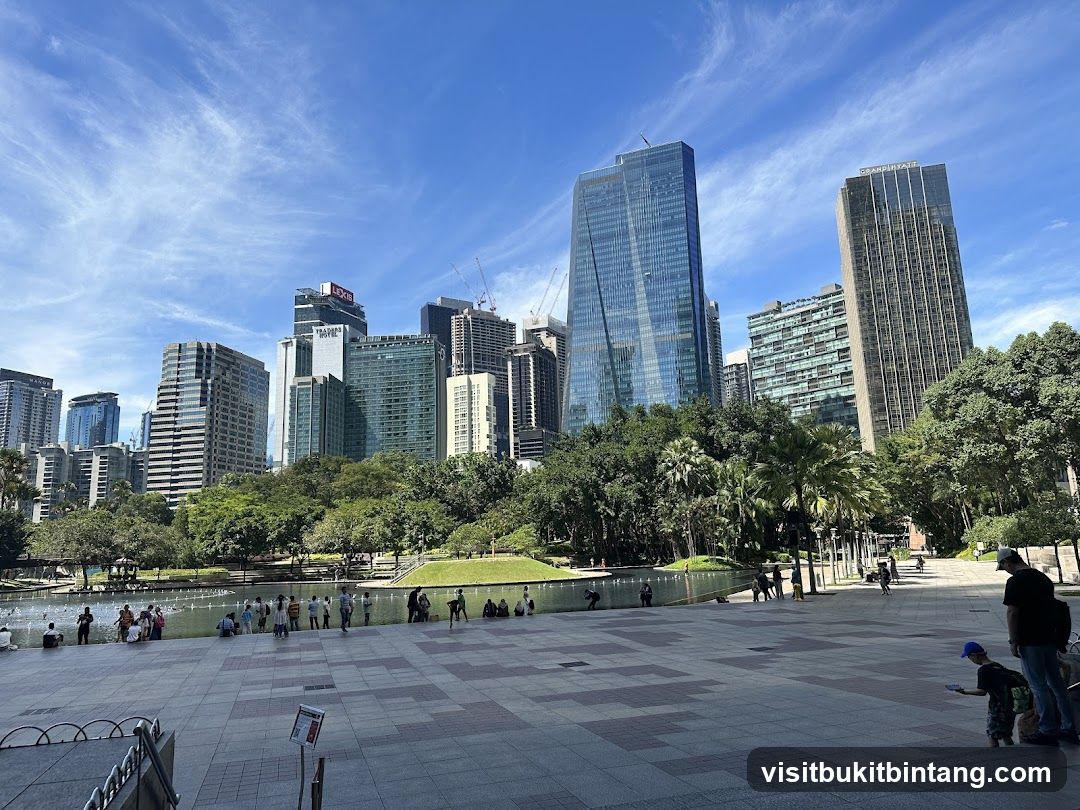 City Park with Skyscrapers