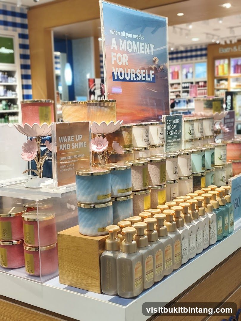 Candles and Hand Soaps Display