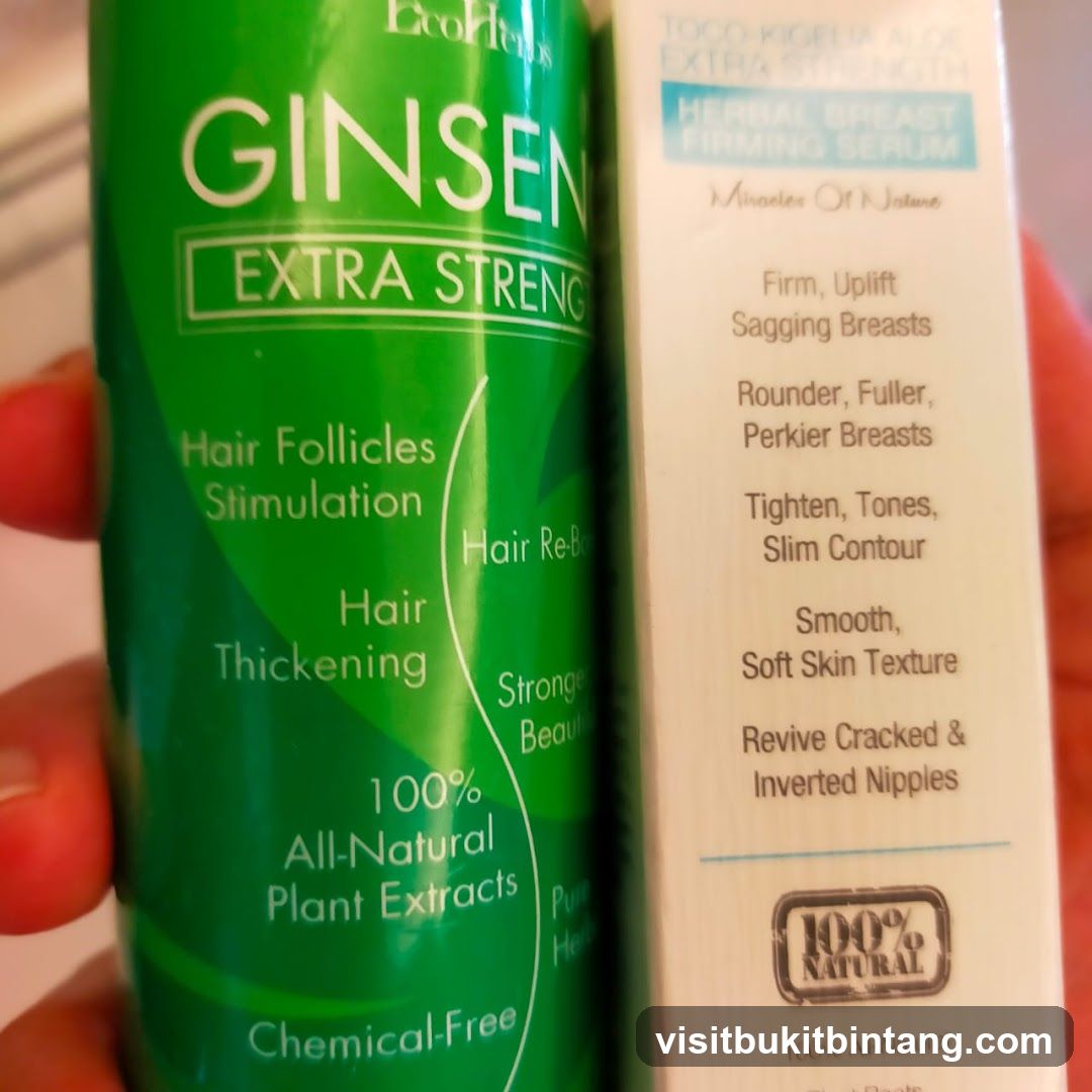 Herbal Breast Firming Serum and Hair Growth Product