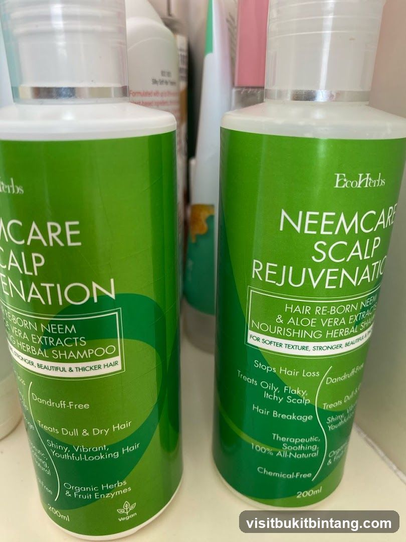 EcoHerbs Neemcare Scalp Rejuvenation Shampoo Bottles