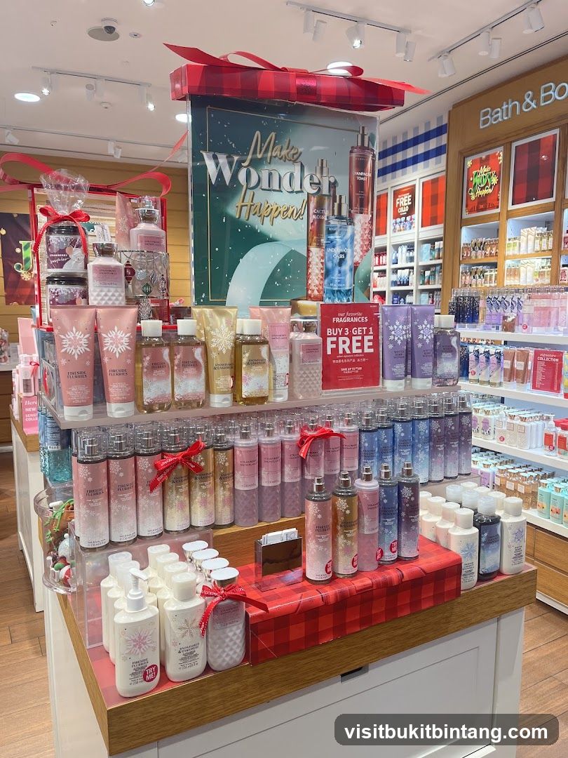 Bath & Body Works Holiday Display