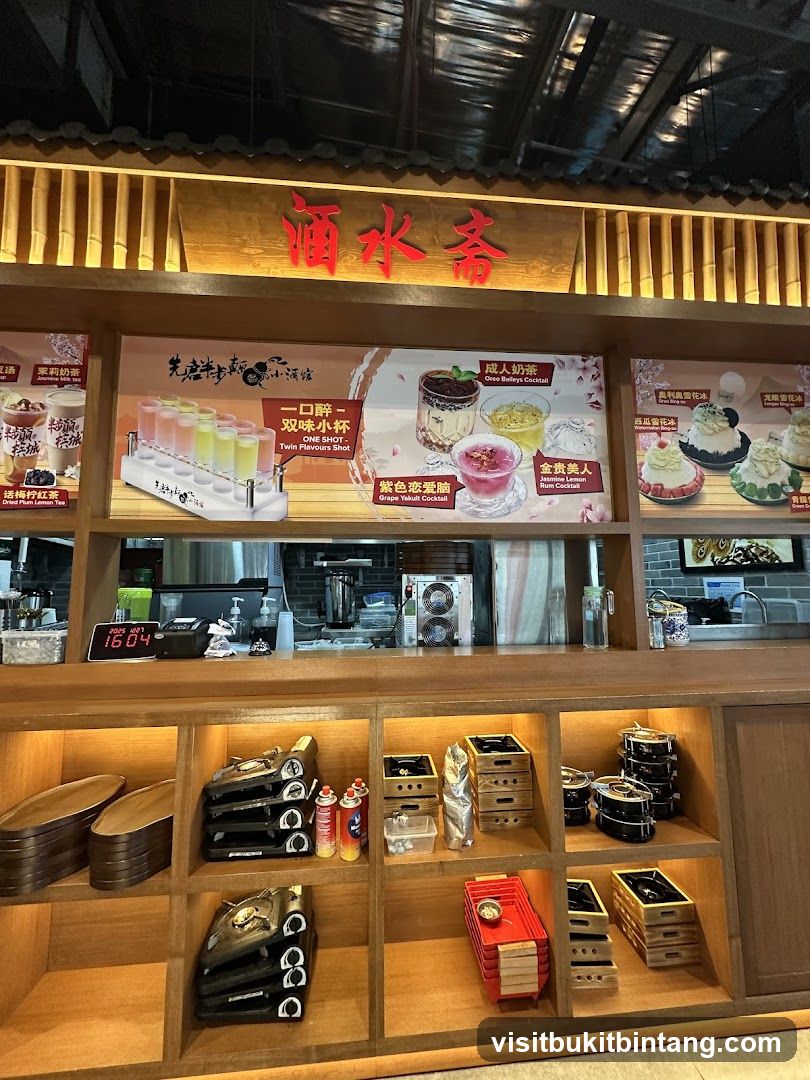 Beverage and Dessert Display