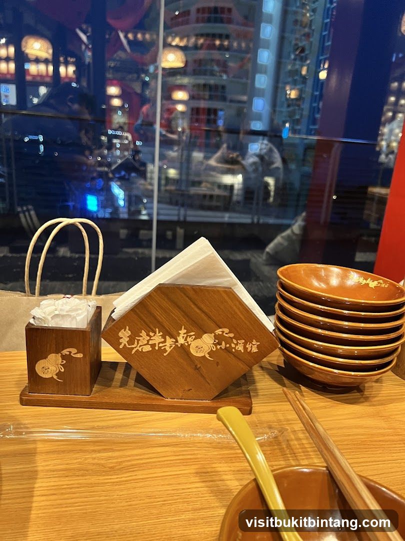 Table Setting with Napkin Holder and Bowls