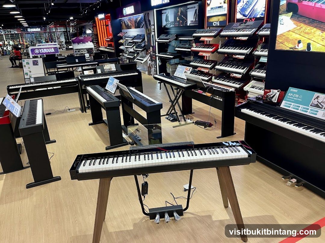 Digital Pianos on Display