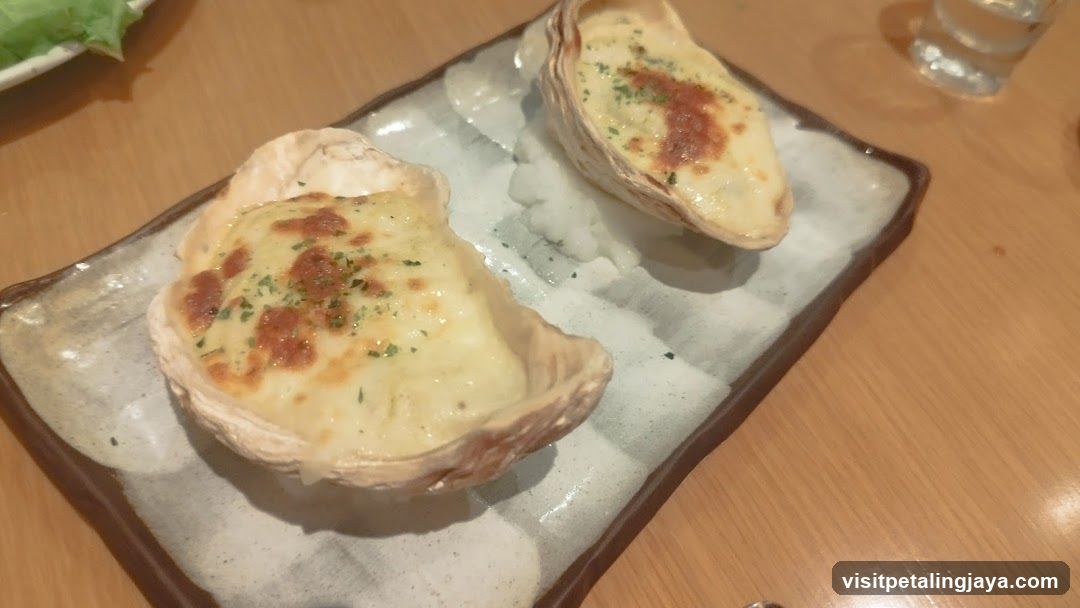 Baked Oysters with Cheese Topping