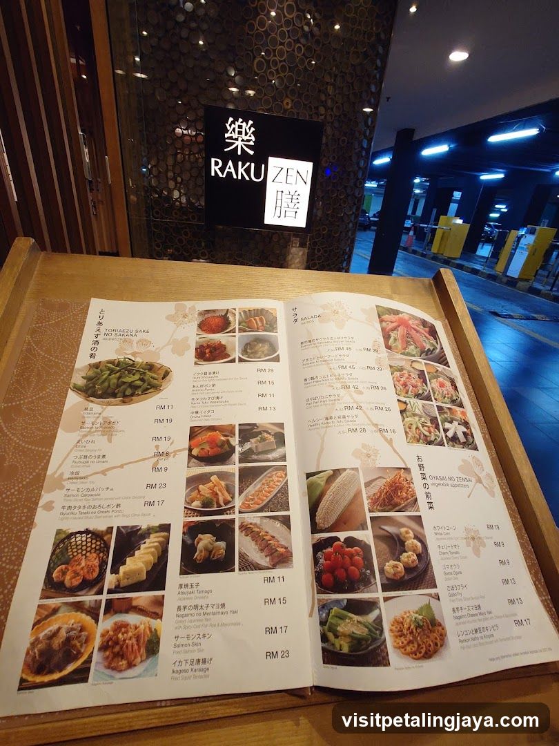 Raku Zen Menu