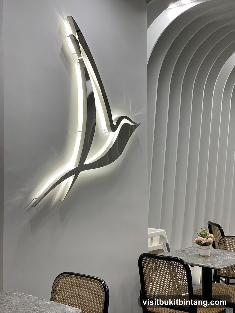 Modern Interior With Bird Logo