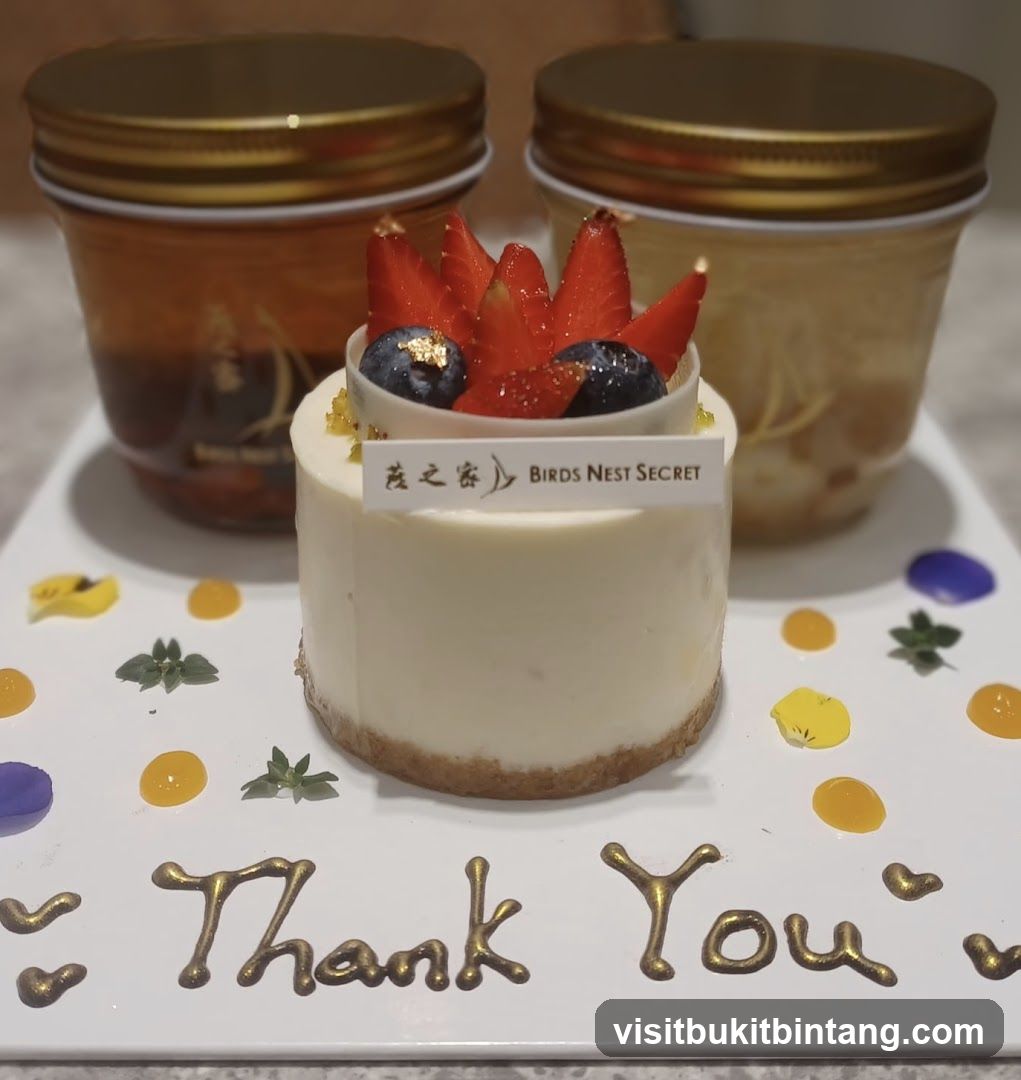 Dessert Platter with "Thank You" Message