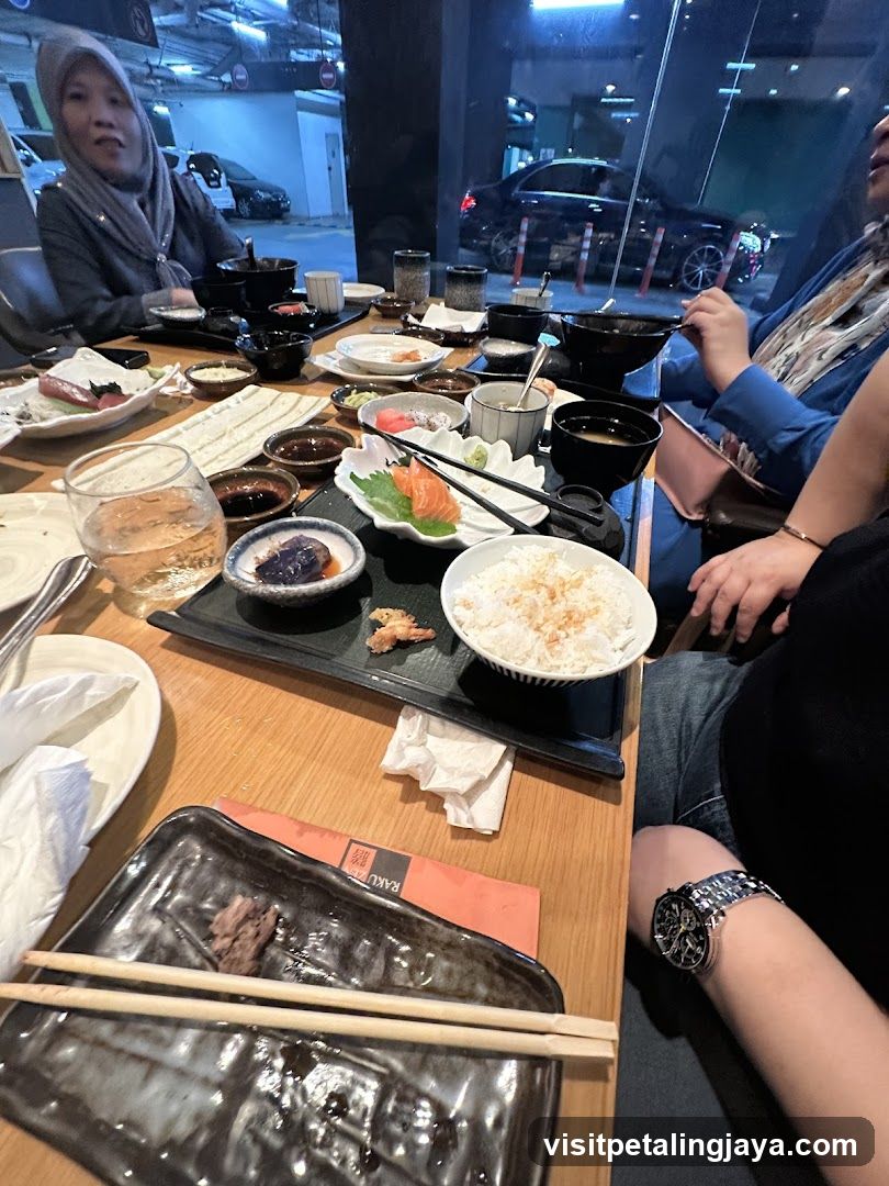 Dining at a Japanese Restaurant